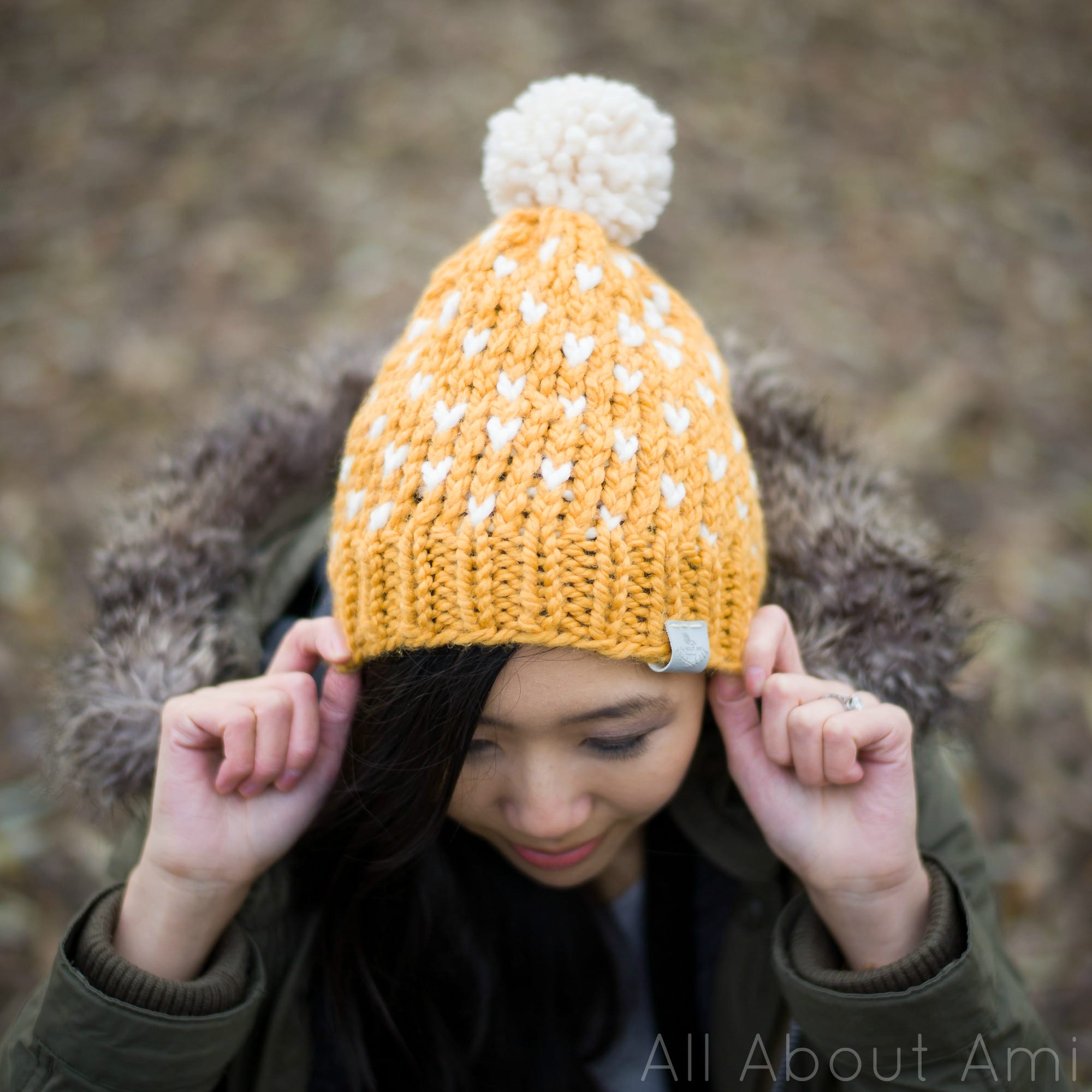 Fair Isle Bonnet in Navy (S-L)