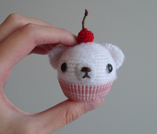 Crochet Mini Cupcake Bear