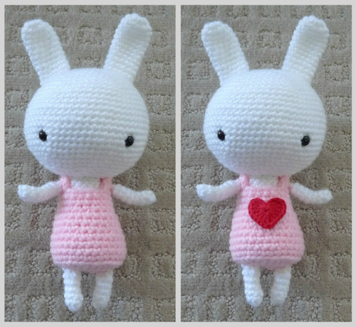 Crochet Sweetheart Bunny