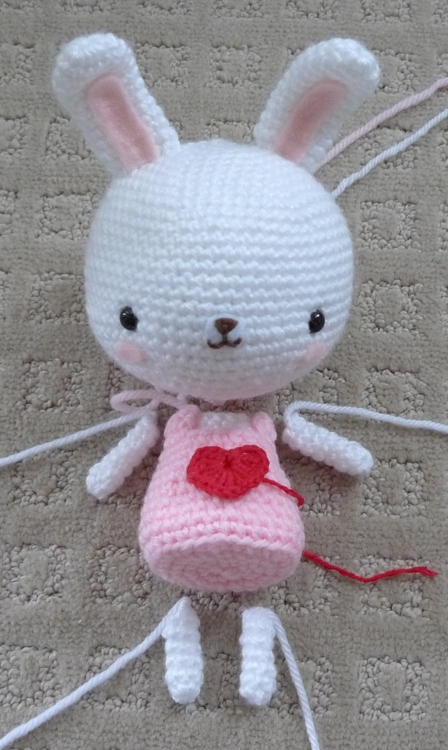 Crochet Sweetheart Bunny
