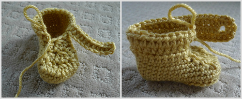 Crochet wrap around hotsell button baby boots pattern