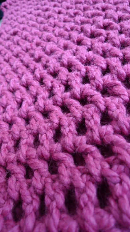 Long Double Crochet Cowl