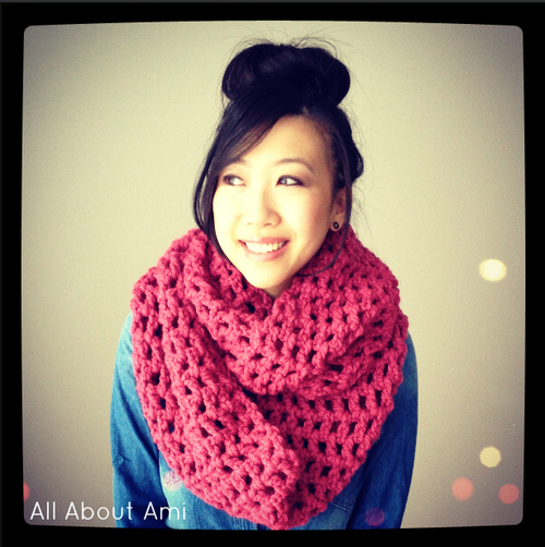 Long Double Crochet Cowl