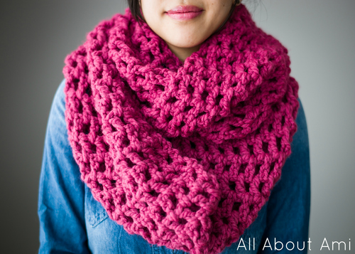 Long Double Crochet Cowl