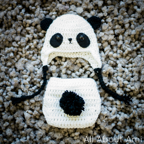 Crochet Baby Panda Outfit