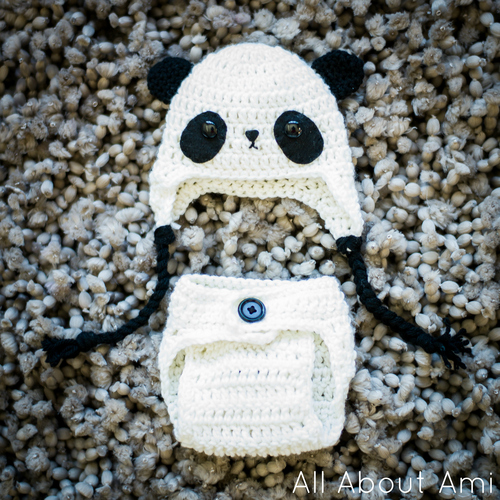 Crochet Baby Panda Outfit