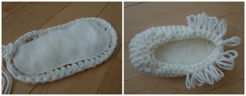 Crochet Toddler Loop Boots with Suede Sole