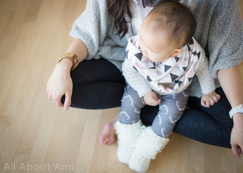 Crochet Toddler Loop Boots with Suede Sole