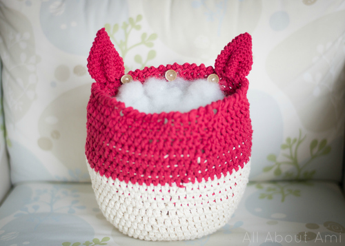 Chunky Crocheted Basket - All About Ami