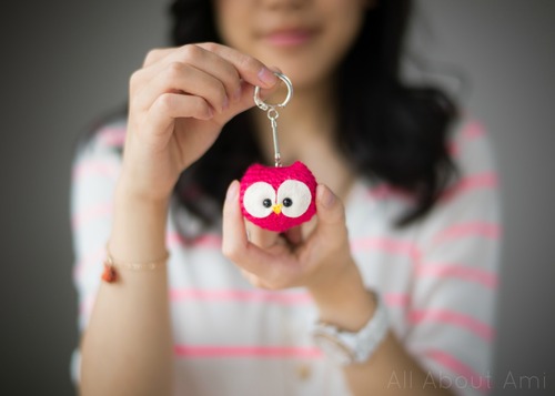 Super CUTE! Crochet Owl Key Chain Tutorial 