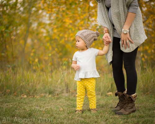 Crochet Toddler Cabled Slouchy Beanie