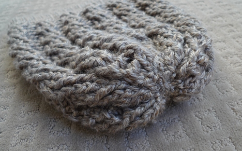 Crochet Cabled Slouchy Beanie