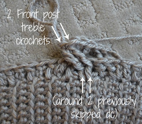 Crochet Cabled Slouchy Beanie