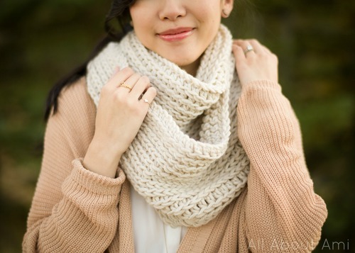 Crochet Triple Luxe Cowl