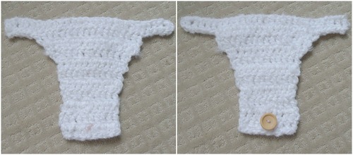 Crochet Fuzzy Baby Bunny Outfit