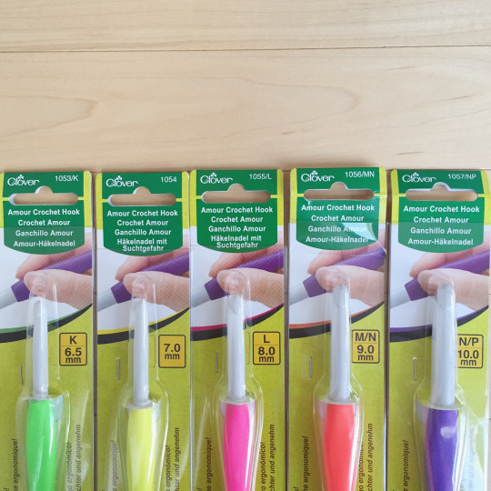 What are your fav go to for Crochet hooks? I bought Clover Amour hooks in a  pack of  and they are quite comfortable for me as they have a handle,  I