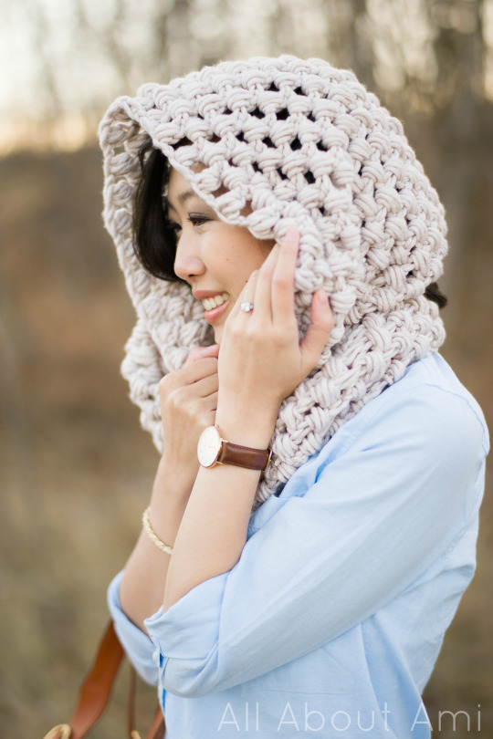 Jumbo Puff Stitch Cowl