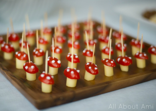 Woodland Creature Birthday Party Mushrooms