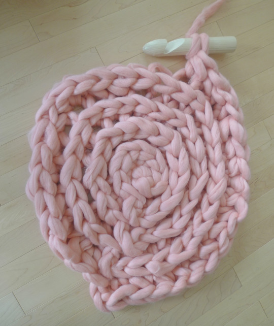 Chunky Knit Tube Yarn Rug – Wool Art