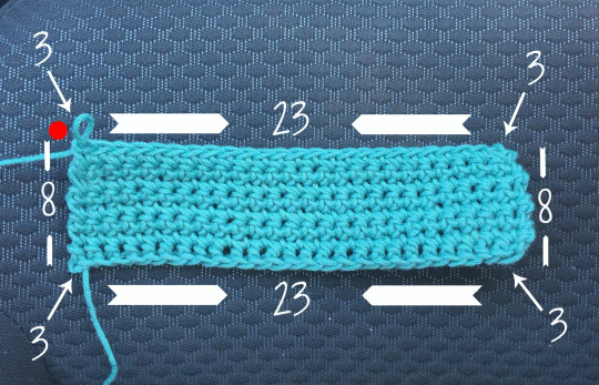 Crochet Star Stitch Pouch