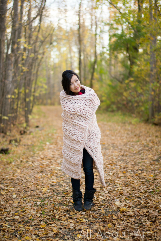 Chunky Braided Cabled Blanket 