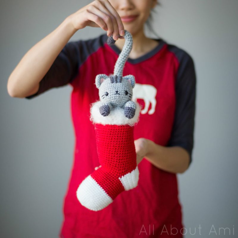 Crochet Chester the Christmas Cat Amigurumi