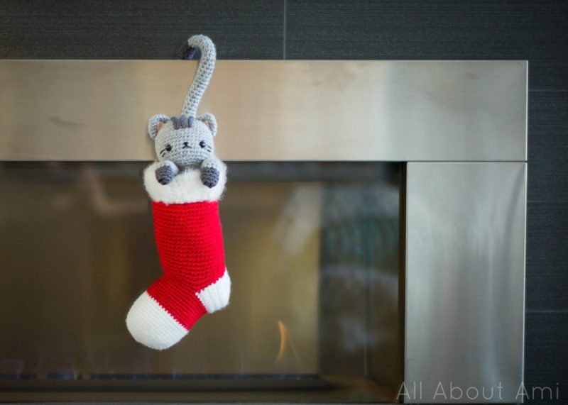 Crochet Chester the Christmas Cat Amigurumi