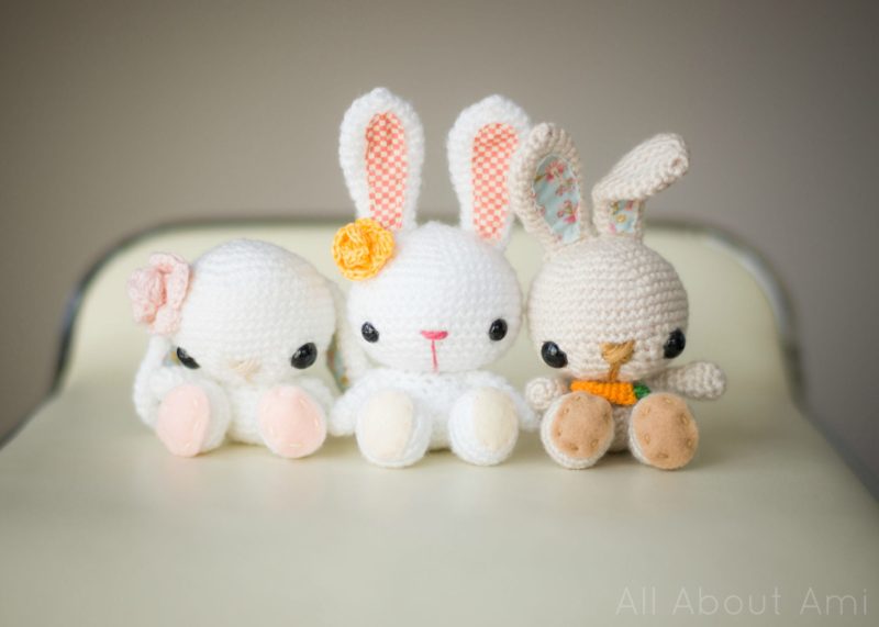 How to Embroidery Eyes on Amigurumi - For Bunny Crochet Pattern 