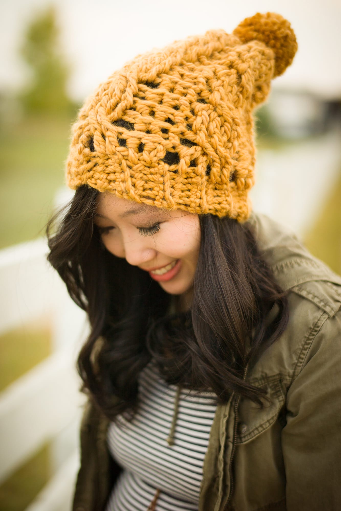 Chunky Cabled Slouchy Beanie - All About Ami