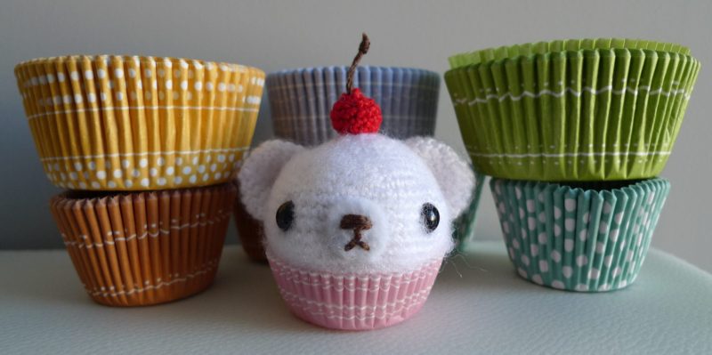 Crochet Mini Cupcake Bear