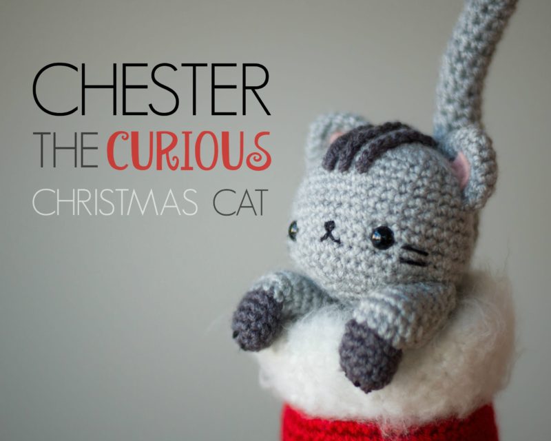 Crochet Chester the Christmas Cat Amigurumi