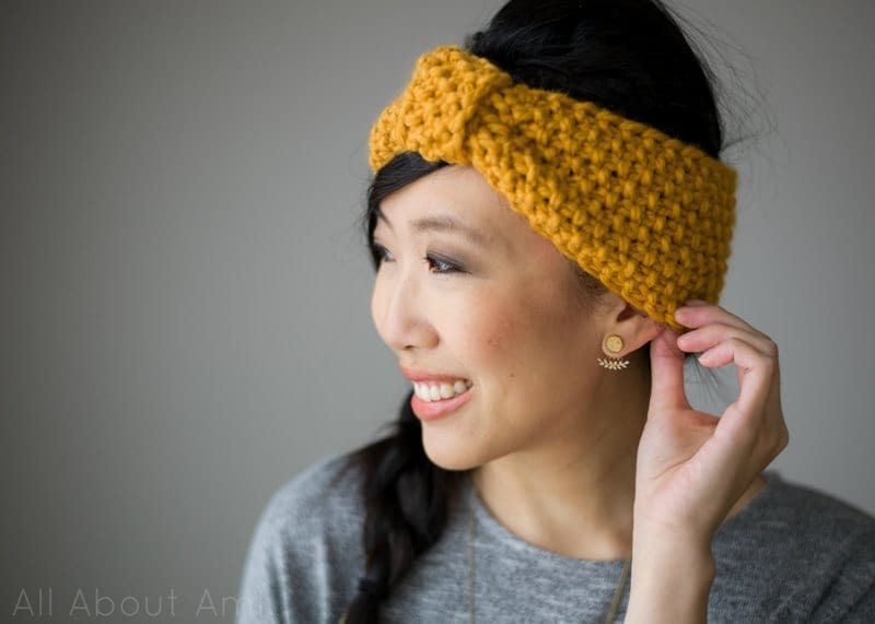 Reclaimed Headband Makit How to Knit for Beginners Kit Two Designs