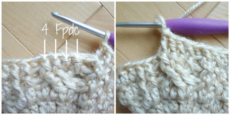 Crochet Cabled Mittens