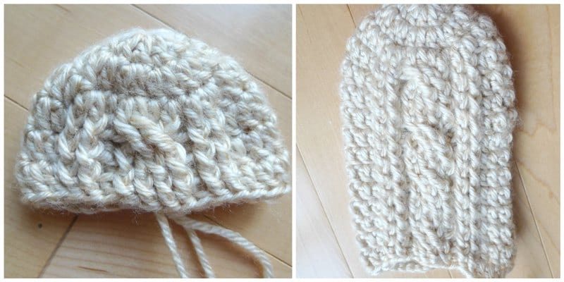 Crochet Cabled Mittens