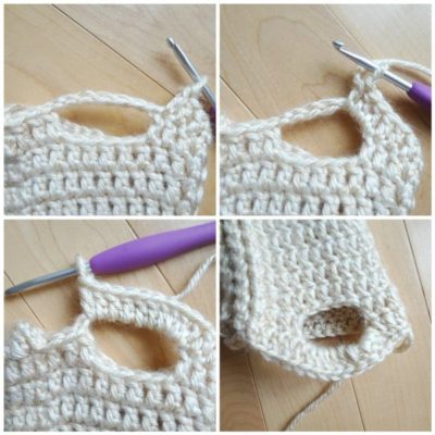 Crochet Cabled Mittens