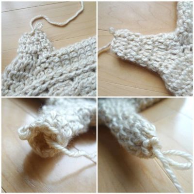 Crochet Cabled Mittens