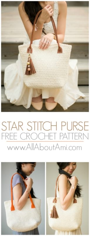 Crochet Star Stitch Purse