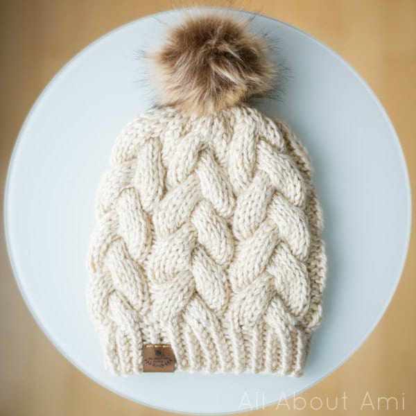 Prem Knits' Braided Cable Beanie