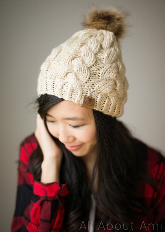 Prem Knits' Braided Cable Beanie