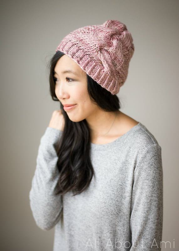 Prem Knits' Big Braid Beanie