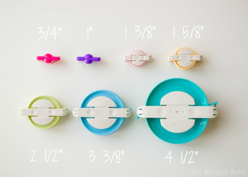 Clover Pom Pom Maker Sizes - All About Ami