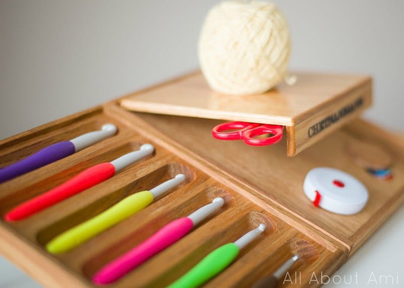 Chetnanigans Bedside Comfort Crochet Organizer/Workstation