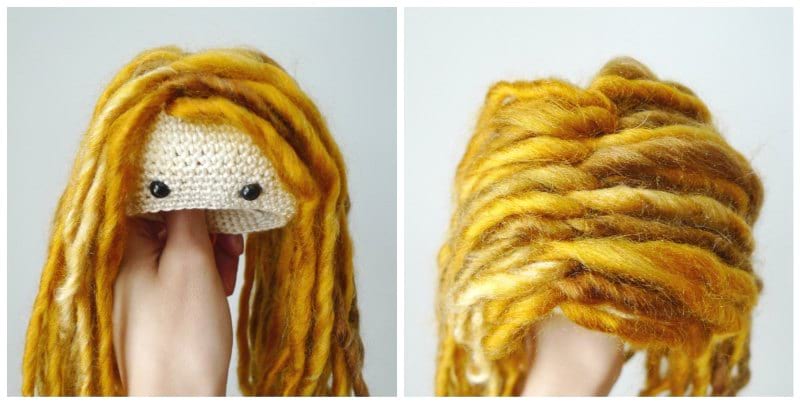 How to Add Hair to Crochet Dolls