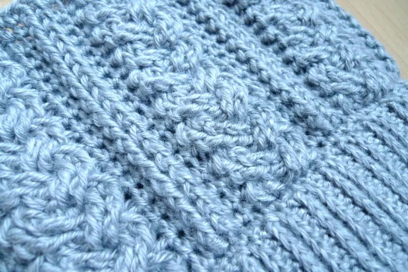 Braided Cabled Slouchy Beanie