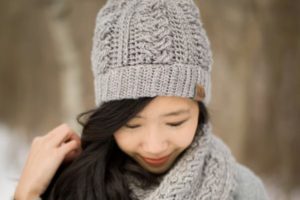 Braided Cabled Cowl & Slouchy Beanie