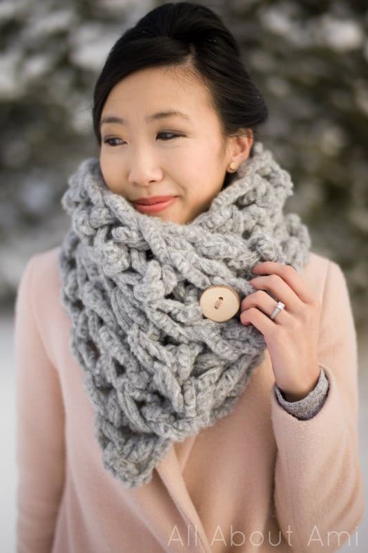 Jumbo Alpaca Crochet Scarf - All About Ami