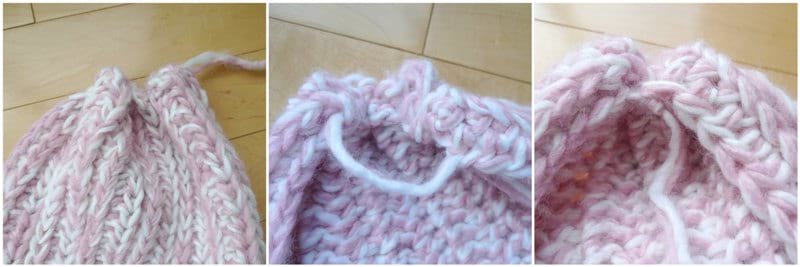 Snow Puff Ribbed Scarf