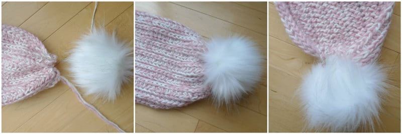 Snow Puff Ribbed Scarf