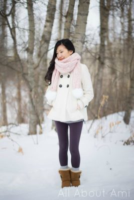 Snow Puff Ribbed Scarf - All About Ami