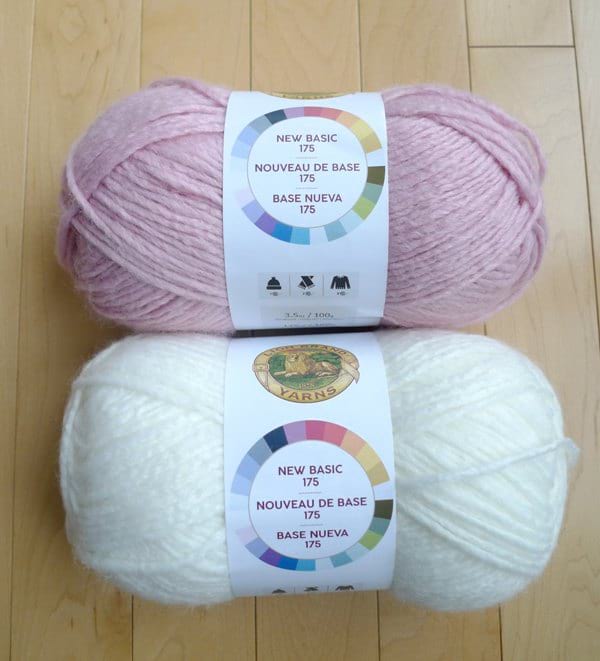 New Basic 175 Yarn - Peony & Cream